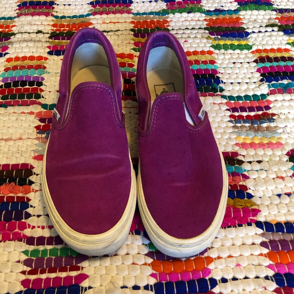 Hot Pink Suede Vans